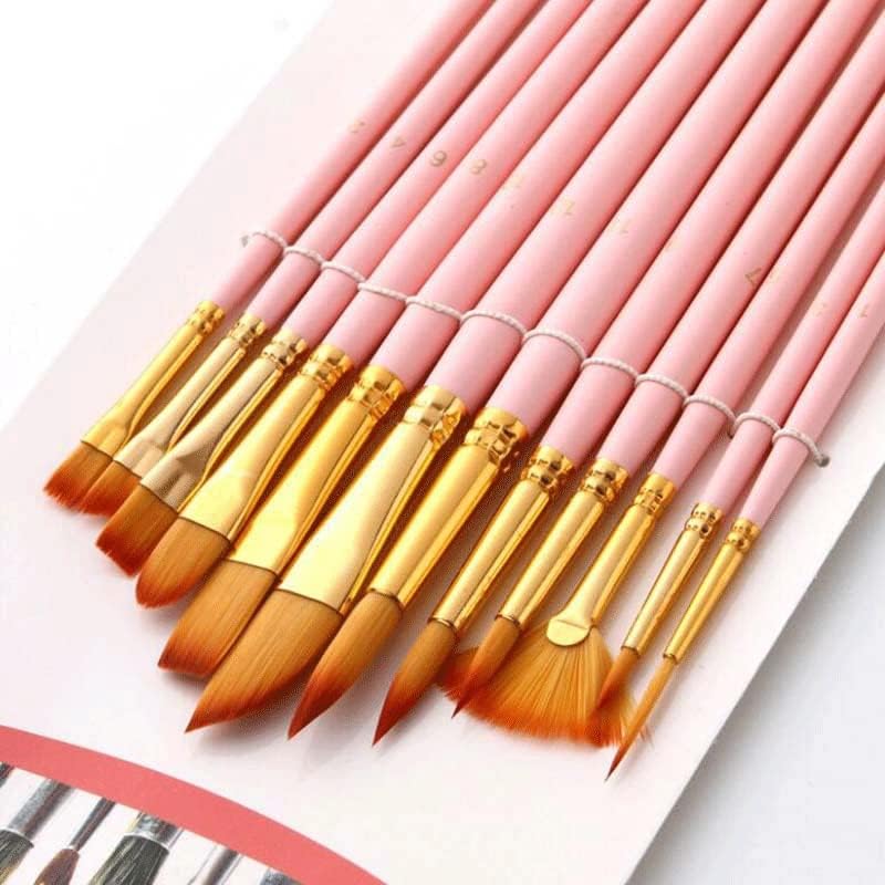 פלויינם 12 ניילון ידית עץ עט עט צבעי עט עט