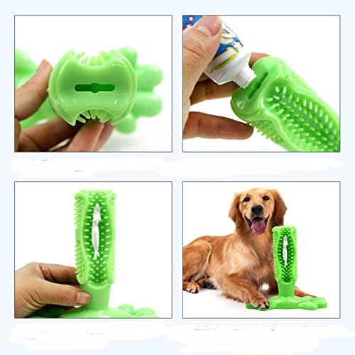 מברשת שיניים צעצועים לטיפול שיניים צעצועים לכלבים: מקל מברשת שיניים לצעצועים לניקוי שיניים לגזע בינוני קטן