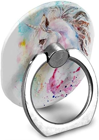 מחזיק טבעת חד קרן צבעי מים בצבעי ענן טבעת טבעת טלפון סלולרי מתכוונן מחזיק אצבעות טלפון 360 מעלות לאייפד, קינדל, טלפון x/6/6s/7/8/8 פלוס/7,