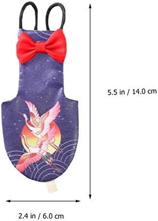 3 יחידות ציפורים אופנה בגדי עניבת קשת חיתולים פיפי נייד עבור עם תיק עף חליפת טיסה לחיות מחמד ציפור סיני לשימוש חוזר קריקטורה חיתול עופות
