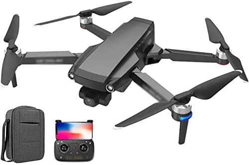 Ujikhsd Drone GPS מתקפל עם מצלמת UHD 6K למבוגרים, Quadcopter עם מנוע ללא מברשות, חזור אוטומטי הביתה, עקוב אחריי, מרחק שלט רחוק 5000 מ