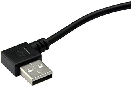 UCEC USB 2.0 כבל הרחבה - זווית שמאל וימין זכר לנקבה - 0.7 רגל