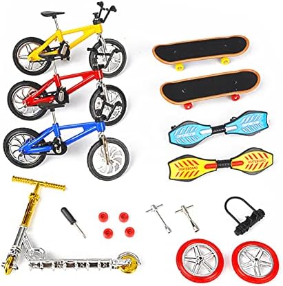 Mookeenone פלסטיק מיני קטנוע אצבעות אופניים סקייטבורד שני גלגלים צעצועים