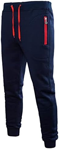 מכנסי היפופ גברים של XXZY מסלול נוח של מכנסי אימון שרוולים עם מכנסי גולף בכיס גברים