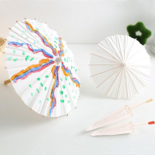 מטרייה דקורטיבית בנייר לבן, מטרייה סינית מצוירת ביד מצוינת בחתונה של מסיבת כלה תצלום קוספליי קוספליי, מטריית נייר שמשייה