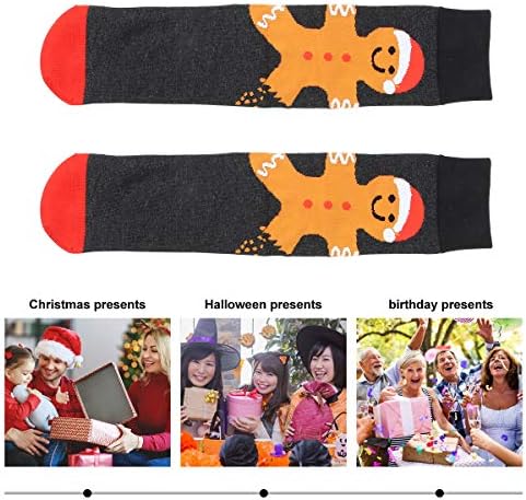 Soimiss 1 זוג חג המולד גרבי קריקטורה גרביים בינוניות כותנה גרבי ספורט נושמים
