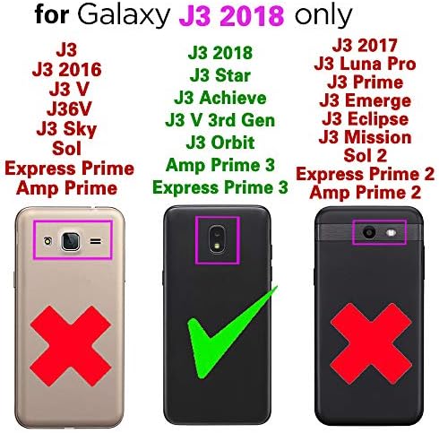 מארז טלפון ASUWISH עבור סמסונג גלקסי J3 ORBIT J 3 STAR 2018 3J השג עם כיסוי מגן מסך ומגן תאים רכים ומגן glaxay J3V V 3rd gen sm J337a