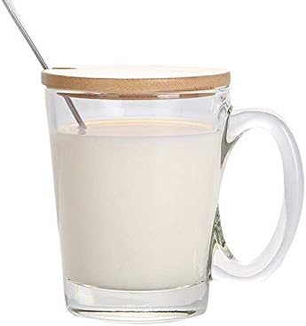 HTLLT כוס מים קרמיקה משק בית כוס מים סוררת כוס קרמיקה פשוטה עם כיסוי כוס משרד כוס תה קרמיקה ספל C, B