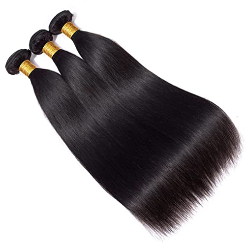 חבילות שיער טבעי 10 12 14 אינץ 3 חבילות שיער טבעי מארג מהיר שיער חבילות שיער טבעי 10 ישר שיער חבילות ברזילאי לא מעובד לא מעובד טבעי
