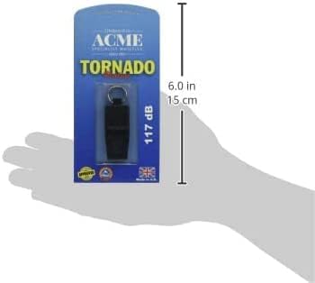 Acme Slimline Tornado Model 636 Pealess Whistle שחור