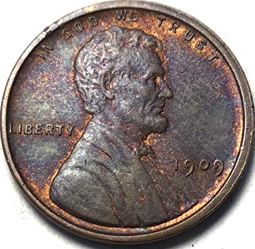 1909 P Lincoln Weat Cent Vdb Bu Penny מוכר מדינת מנטה
