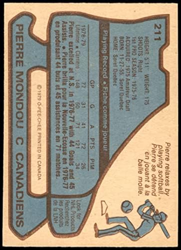 1979 O-PEE-CHEE 211 פייר מונדו קנדינס NM/MT Canadiens