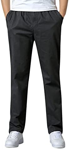 12 גרב גברים של מוצק אופנה מזדמן רופף כותנה בתוספת גודל כיס תחרה עד מכנסיים כולל גברים מכנסיים מטען עם