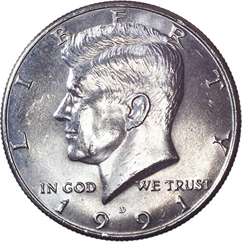 1991 ד קנדי ​​חצי דולר 50C מבריק ללא מחזור