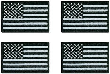 חבילה 4 דגל ארהב קטן ארהב דגל ארצות הברית דגל דגל אמריקאי ברזל רקום על תיקון ארצות הברית של אמריקה דגל תלבושת אחידה צבאית צבאית