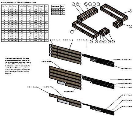 מסגרת מיטת גינה מוגבהת DIY - תכנון תכנון הוראות לעיבוד עץ 01