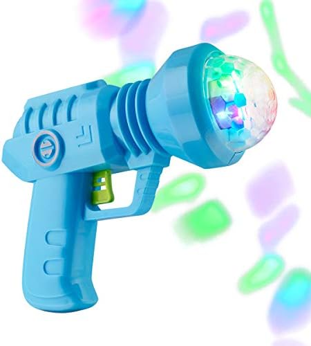 הבזק אורות קישור אקדח חלל מגניב אור עד צעצוע עם הוביל מקרין אורות מסתובבים